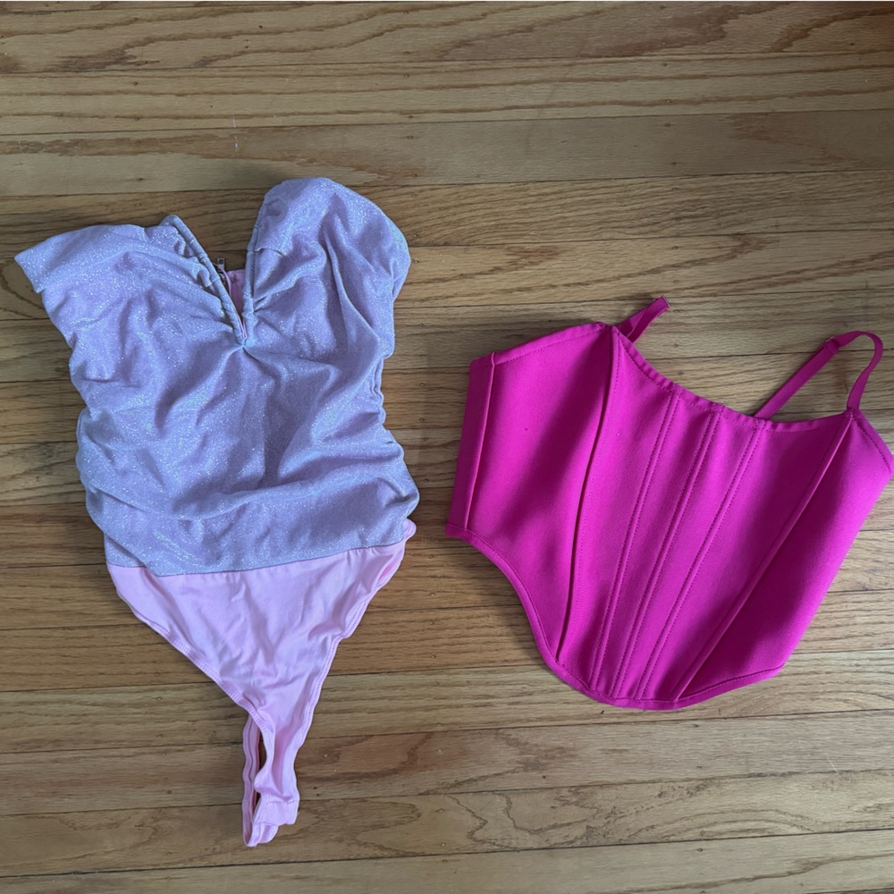 Fashion Nova Bodysuit & Crop Top Bundle
